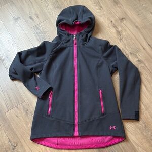 Under Armour Gray and Pink Hooded Jacket